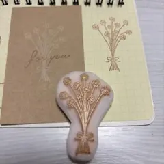 消しゴムはんこ　花