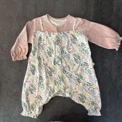 ベルメゾン　ロンパース　70サイズ　ミニラボ　花柄