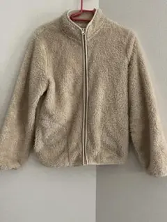 ベージュ フリースジャケット 140cm