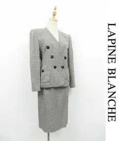 R121/LAPINE BLANCHE ダブルスーツ 千鳥格子 シルク混 9