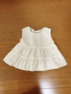 【新品】ティアードデザイン トップス 90サイズ イエロー