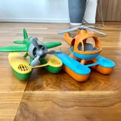 Green Toys　おもちゃ　ヘリコプター　飛行機　セット