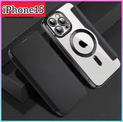 iPhone 15 スマホケース 手帳型カバー Magsafe対応ケース