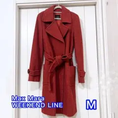 Max Mara WEEKEND LINE ヴァージンウールコート レッドM