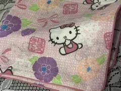 ハローキティ 花柄 クッションカバー サンリオレトロ