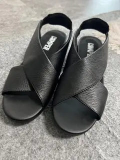 美品♡CAMPER クロスストラップサンダル ブラック38
