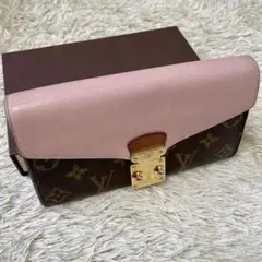 ルイ・ヴィトン(モノグラム)ポルトフォイユ・パラス ローズバレリーヌ