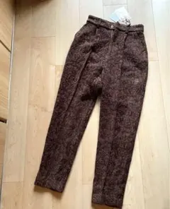 【未使用品】エイミーイストワール ダマスクジャガードテーパードパンツ S