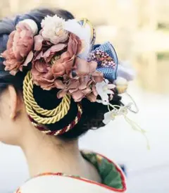 ハンドメイド　和装　ヘアパーツ