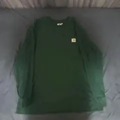 Carhartt ダークグリーン 長袖シャツ