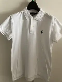 POLO ラルフローレン ポロシャツ 襟レース刺繍