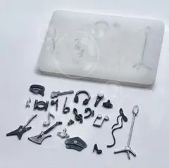 シリコンモールド　マイク　リボン　ギター　デコレーション　トレカケース　装飾