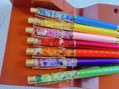 878 ハーバリウムボールペン　7本セット　ハンドメイド