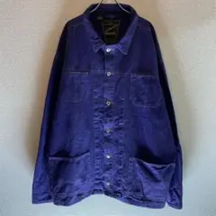 90s anchor blue パープル 紫 Gジャン カバーオール XL