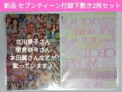 【新品未使用】セブンティーンモデルA4下敷き2枚セット　平成17年（2005年）