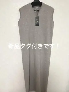 Aure Coquine グレー ノースリーブニットワンピース