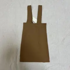 新品未使用タグ付き　ポンチジャンパースカート　L 110-120cm キャメル