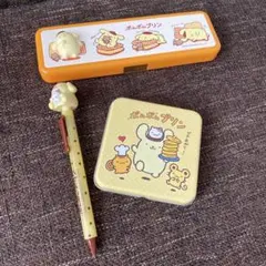 サンリオ ポムポムプリン ペンケース マスコット付きシャープペン
