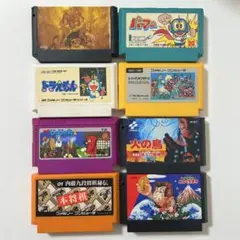 【動作確認済】ファミコンカセット 8本セット　すーパーマリオ グーニーズ