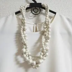URBAN RESEARCH ROSSO パールネックレス ☆結婚式で着用
