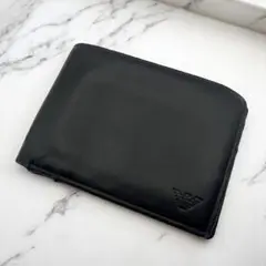EMPORIO ARMANI 二つ折り財布 ブラック メンズ