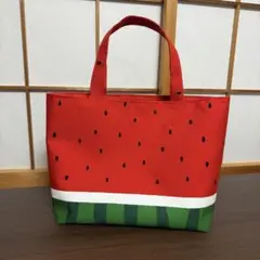 VLOVEK様　すいかトートバッグ　赤