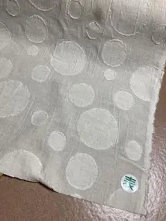 コットンリネン☆生成り☆ドット柄☆ハンドメイド☆幅115→2m