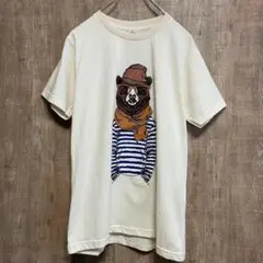 【新品】デザインTシャツ　クマ　Sサイズ　ユニセックス　コットン100%