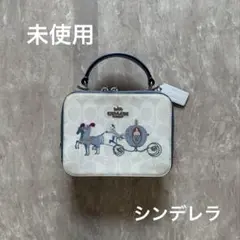 美品✨coach／シンデレラショルダーバッグ Coach&Disneyコラボ☆シンデレラボックス2wayクロスボディバッグ
