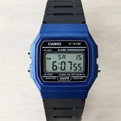 【新品】CASIO カシオ メンズ腕時計 ブルー 薄型 軽量