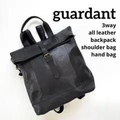 極美品✨ガーダント 3way リュック ショルダーバッグ シボレザー ブラック