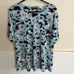 花柄 半袖チュニック