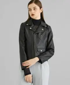 【美品】《STUDIOUS別注》ヴィンテージレザーライダースジャケット