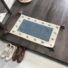 ギャッベ ギャベ 玄関マット 45x75cm 2blwh