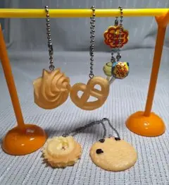 ミニチュアお菓子 クッキー チュッパチャプス キーホルダー 5個セット
