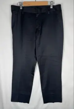 COMME CA DU MODE 光沢スラックス ネイビー