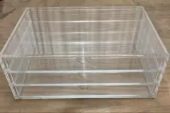 無印良品 重なるアクリルケース 横型3段