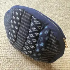 【ハンドメイド】パッチワーク　化粧ポーチ　和柄