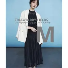 STRAWBERRY-FIELDS シアーグラデーションニットスカート