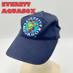 【EVERETT AQUASOX】企業キャップ　帽子　ワッペン　文字刺繍
