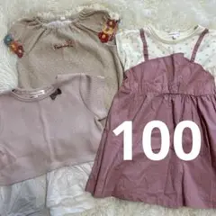 【女の子　100センチ】 半袖　夏服　ピンク　子供服 キッズ　3点　美品❤️