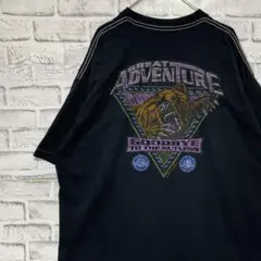 USA製90sヴィンテージTシャツ！シングルステッチ　ブラック半袖古着XL711