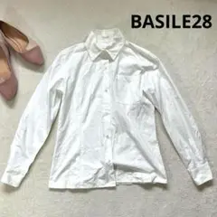 【バジーレベントット】 L 長袖ブラウスシャツ　ホワイト