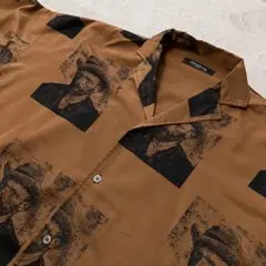 アンリラクシング　ヴァン・ゴッホ肖像プリント半袖シャツ　オーバーサイズ