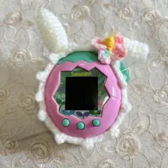 たまごっちパラダイス カバー かぎ編み 白 うさぎ