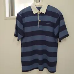 【値下げ 中古品】mont-bell ストライプ ポロシャツ Mサイズ