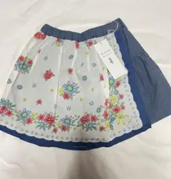 ラポシェビスキュイ バンダナ 花柄 キュロット