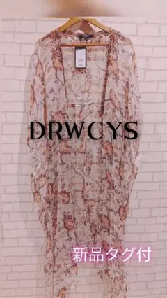 ✨新品✨　タグ付✨　DRWCYS 　花柄　シースルーカーディガン サイズ1