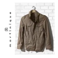 【新品】martinique ユニセックスジャケット 茶色 フードあり ✓286