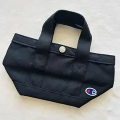 美品 チャンピオン ミニ トートバッグ 黒 Champion